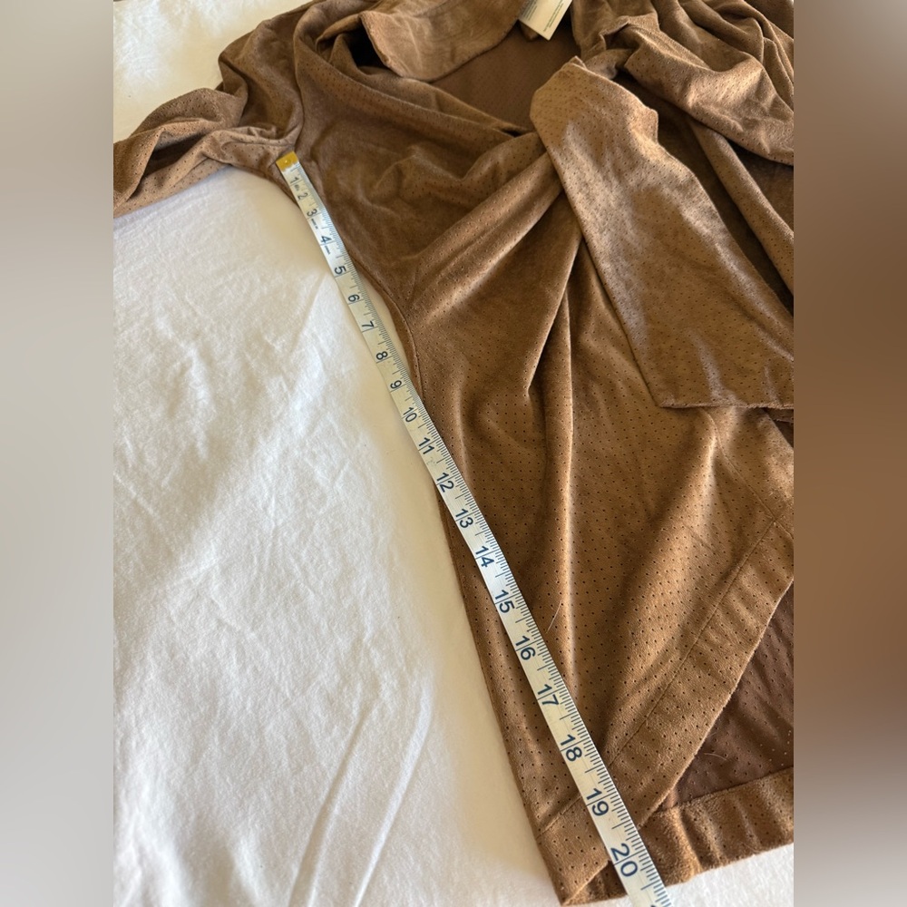 MISHCA Vtg Perforated Ultrasuede Tie-Front Jacket - NEW w/ Tags - Medium - Picture 7 of 7